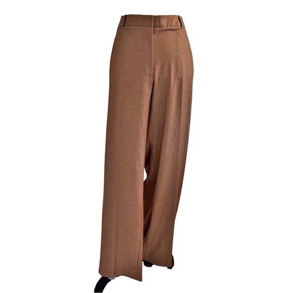 Dkny Pants - NEW DKNY Paint The Town Red Wide Leg Dress Pants Women’s SZ 16 in Toast